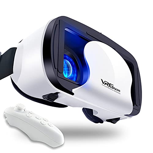 3D VR Gafas, Compatible con Phone y Android Phone,VR Gafas de Realidad Virtual - Disfruta de los Mejores Juegos y Videos RV 3D, 2K Gafas VR , de Máxima Calidad y con la Mayor Comodidad