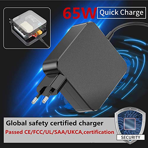 【4.0 * 1.7 mm】 65W 20V 3.25A Adaptador de Cargador para Lenovo IdeaPad 100S 110 120 120S 130 310 320 330 510S 510 530S S145 S340 B50-10 B50-50 Yoga 510 310 710 Flex 4 5 6 Series Air 12 13 15