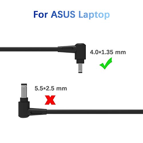 45W Adaptador Cargador Portátil para ASUS vivobook X553M X553MA X556UA X556U X540S X541U X541N X509 UX430U UX430 UX310U UX31A UX32A UX303L UX305U UX430U UX410U F540 F541U,Fuente de Alimentación ASUS