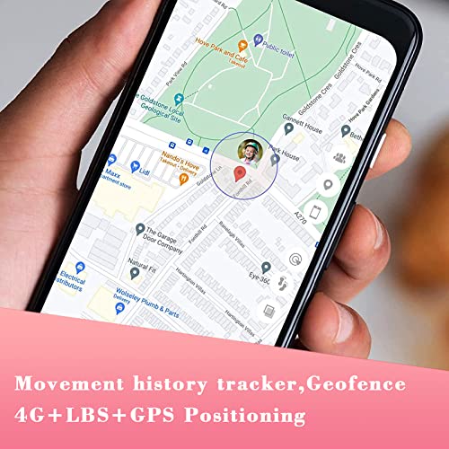 4G GPS Reloj Inteligente para Niños Impermeable, Smart Watch con WiFi Videollamada Chat de Voz Podómetro SOS Alarma Juego