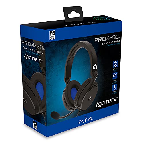 4Gamers PRO4-50s - Auriculares estéreo con Licencia Oficial para PS4, Color Negro