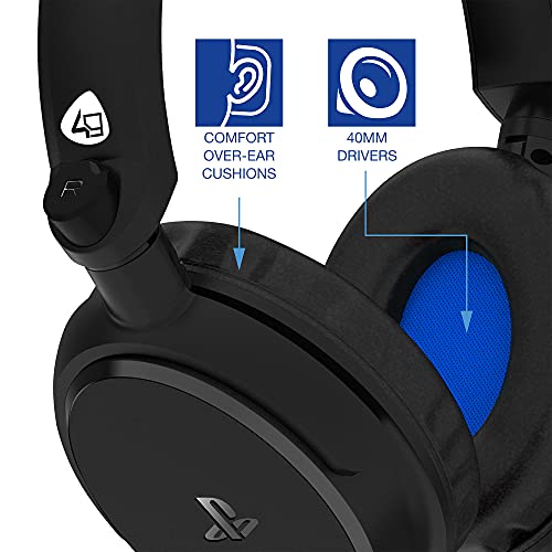 4Gamers PRO4-50s - Auriculares estéreo con Licencia Oficial para PS4, Color Negro