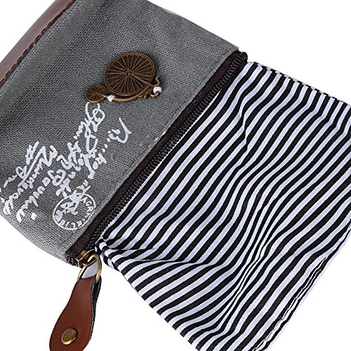 4pcs Mini Monedero Pequeño Cartera Bolsa de Tela Lino Arpillera para Moneda Efectivo Tarjeta Llaves (4 estilos 10x3x8cm)