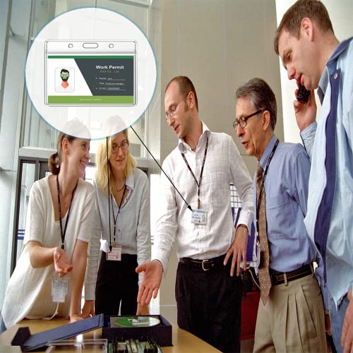 5 Piezas Funda de Tarjeta, Tarjetero Transparentes Impermeable, de Funda de Tarjeta de Crédito, Titular De La Insignia, ID de Plástico Tarjetero, Personal, Est Udiantes, Exposiciones Tarjetero