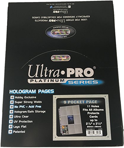 50 Ultra Pro 9-Pocket Platinum Pages for 3-Ring Collectors Album - Magic: The Gathering - Yu-Gi-Oh!