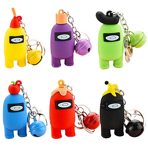 6 piezas Tema Llavero - Miotlsy Juegos de Personajes, Llavero de Figura Hot Game Tema, Juguete para Fanáticos de Los Juegos Niños Adultos Regalo de Cumpleaños(Estilo Aleatorio)