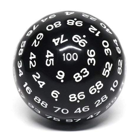 608872 - HDD18 Dé 100 Faces - Noir (Playstation 4)