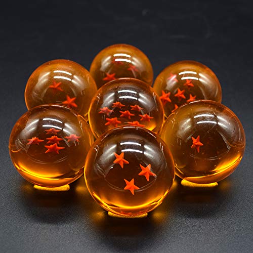 7 bolas de cristal acrílicas de Dragon Ball para el hogar, bolas decorativas de anime, bolas de colección para cosplay y bodas