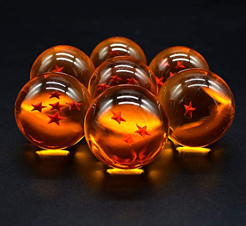 7 bolas de cristal acrílicas de Dragon Ball para el hogar, bolas decorativas de anime, bolas de colección para cosplay y bodas