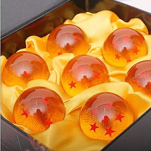 7 Piezas Bolas Dragon Ball, Bolas de Dragón 1 a 7 Estrellas con Caja de Regalo, Regalo de Año Nuevo para Coleccionar o Regalar para Niños,Coleccionables para Dragonball Z Regalo - Diámetro 4,3CM