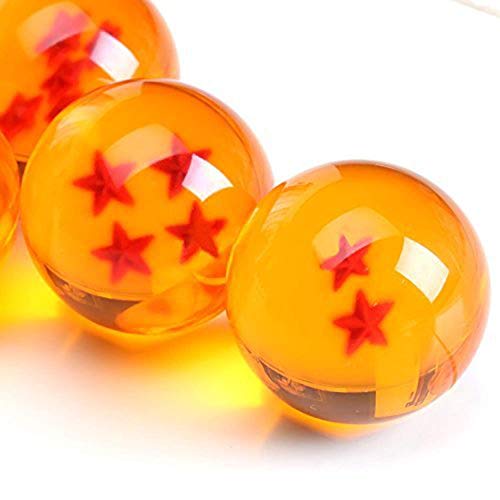 7 Piezas Bolas Dragon Ball, Bolas de Dragón 1 a 7 Estrellas con Caja de Regalo, Regalo de Año Nuevo para Coleccionar o Regalar para Niños,Coleccionables para Dragonball Z Regalo - Diámetro 4,3CM