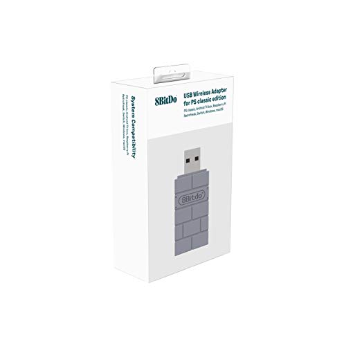 8Bitdo USB Wireless Adapter for PS Classic Edition/Windows/Mac/Raspberry Pi/Switch [ ] [Importación alemana]