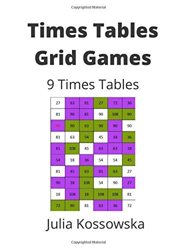 9 x Times Tables Grid Games: Ideal for those practising their 9 times tables (Galactic Grid Games)