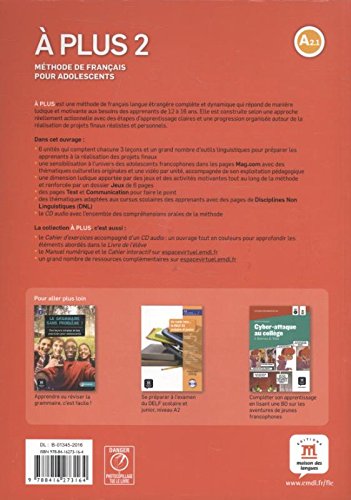 À plus! 2 Livre de l´élève + CD: À plus! 2 Livre de l´élève + CD (Texto Frances)