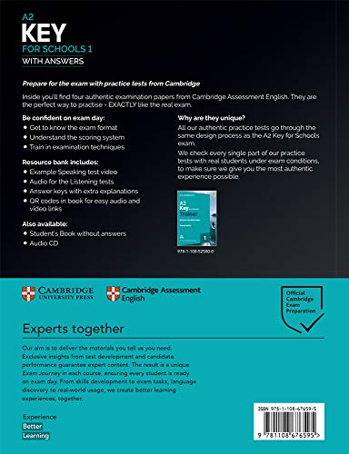 A2 Key for Schools 1. Practice Tests with Answers and Audio.