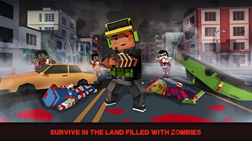 Abandoned Pixel City Exploration: Open World Survival Game | Blocky Zombie Apocalypse Military Survival
