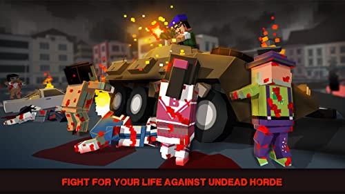 Abandoned Pixel City Exploration: Open World Survival Game | Blocky Zombie Apocalypse Military Survival