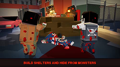 Abandoned Pixel City Exploration: Open World Survival Game | Blocky Zombie Apocalypse Military Survival