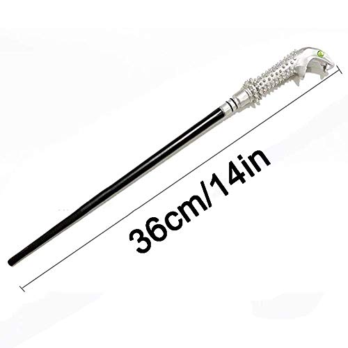 Accesorios de Cosplay, Varita de Lucius Malfoy de 36 cm, con Caja y 2 Collares, Varita mágica de Mago de Accesorios de película, Varita de Accesorios de Cosplay para niños y Adultos