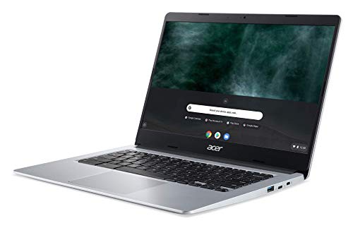 Acer Chromebook 314 CB314-1H - Ordenador Portátil 14" HD, Laptop (Intel Celeron N4020, 4GB RAM, 32GB eMMc, Intel UHD Graphics, Chrome OS), PC Portátil Color Plata - Teclado Qwerty Español