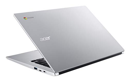 Acer Chromebook Spin 514 - Ordenador Portátil 2 en 1 Convertible y Tactil 14" Full HD, (AMD Athlon N3050C, 4GB RAM, 64GB SSD, UMA Graphics, Chrome OS) Color Plata - Teclado QWERTY Español