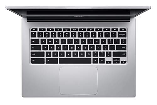 Acer Chromebook Spin 514 - Ordenador Portátil 2 en 1 Convertible y Tactil 14" Full HD, (AMD Athlon N3050C, 4GB RAM, 64GB SSD, UMA Graphics, Chrome OS) Color Plata - Teclado QWERTY Español