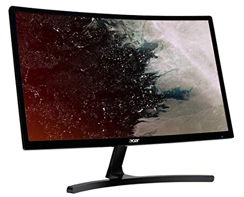 Acer ED242QRAbidpx - Monitor Gaming Curvo de 23.6" Full HD 144 Hz (60 cm, 1920x1090 px, Pantalla VA LED, 1800R, Freesync, 4ms, 100M:1 ACM, 250 nits, HDMI, DP Audio Out, EcoDisplay) - Color Negro