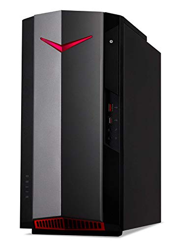 Acer Nitro 50 N50-620 - Ordenador de Sobremesa Gaming (Intel Core i5-11400F, 16 GB RAM, 512 GB SSD, NVIDIA GeForce GTX 1650, Ethernet, Wi-Fi, FreeDos) - PC Gaming Negro