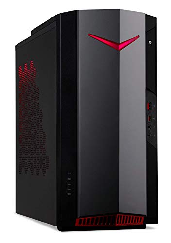 Acer Nitro 50 N50-620 - Ordenador de Sobremesa Gaming (Intel Core i5-11400F, 16 GB RAM, 512 GB SSD, NVIDIA GeForce GTX 1650, Ethernet, Wi-Fi, FreeDos) - PC Gaming Negro