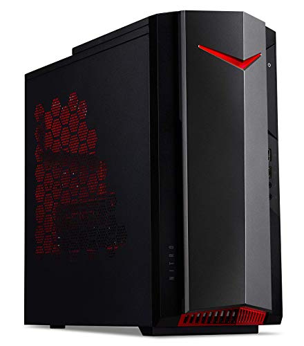 Acer Nitro 50 N50-620 - Ordenador de Sobremesa Gaming (Intel Core i5-11400F, 16 GB RAM, 512 GB SSD, NVIDIA GeForce GTX 1650, Ethernet, Wi-Fi, FreeDos) - PC Gaming Negro