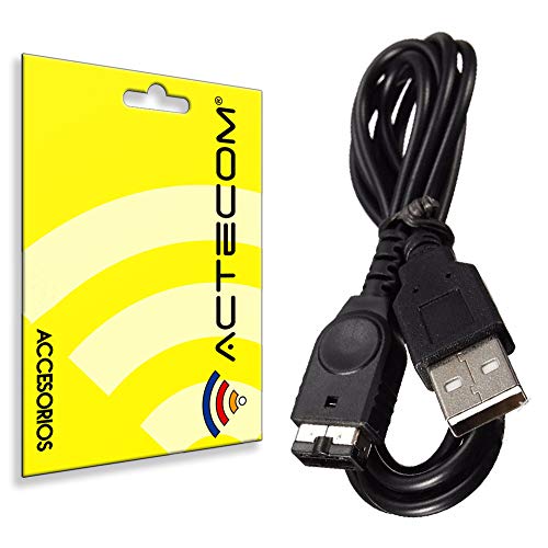 actecom Cable USB de Carga Gameboy Advance SP Charger, GBA SP Cargador Compatible con Nintendo DS NDS