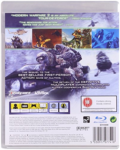 Activision Call of Duty: Modern Warfare 2, PS3 PlayStation 3 Inglés vídeo - Juego (PS3, PlayStation 3, Shooter, Modo multijugador, M (Maduro))