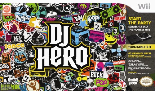 Activision DJ Hero - Bundle, Wii Nintendo Wii Inglés vídeo - Juego (Wii, Nintendo Wii, Música, Modo multijugador, T (Teen))
