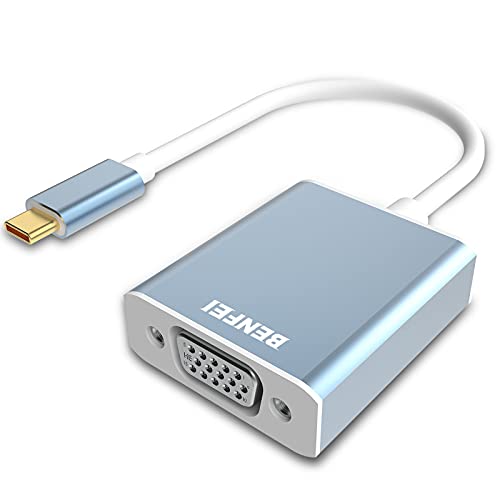 Adaptador USB C a VGA, BENFEI USB-C (Thunderbolt 3) a VGA Macho a Hembra Convertidor
