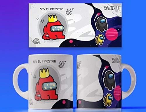 adaysusdetalles Among us Personaje Taza,Regalo Amigo Invisible,cumpleaños