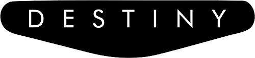 Adhesivo para la barra de luces de la PlayStation PS4 negro negro Destiny Schriftzug (schwarz)