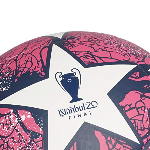 adidas Fin ist CLB Balón de Fútbol, Men's, White/Pantone/Dark Blue, 3