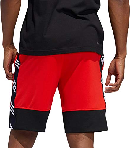 adidas Pro Madness - Pantalones Cortos para Hombre, Pro Madness Pantalones Cortos, Hombre, Color Rojo Activo, tamaño Extra-Small