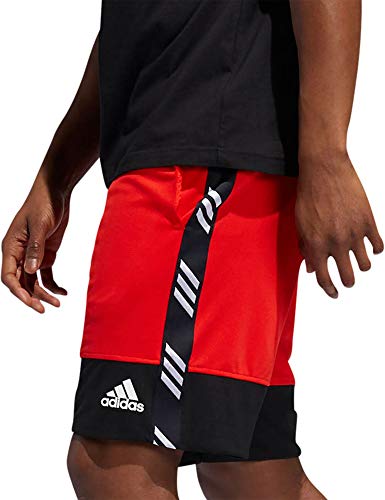adidas Pro Madness - Pantalones Cortos para Hombre, Pro Madness Pantalones Cortos, Hombre, Color Rojo Activo, tamaño Extra-Small