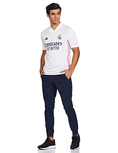 Adidas Real Madrid Temporada 2020/21 Camiseta Primera Equipación Oficial, Unisex, Blanco, S