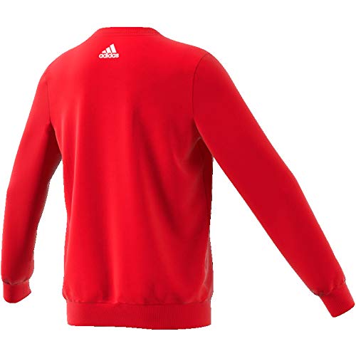 adidas Yb SID BR Crew2 Sudadera, Unisex niños, Escarl/Blanco, 110