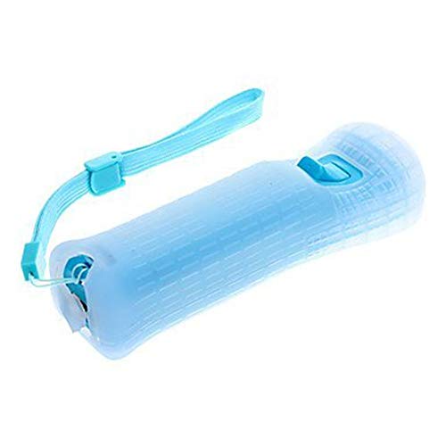 AeeYui Mando a Distancia para Wii/Wii U, Controlador de Juegos para Nintendo Wii, Mando a Distancia con Funda de Silicona y Muñequera(Azul)