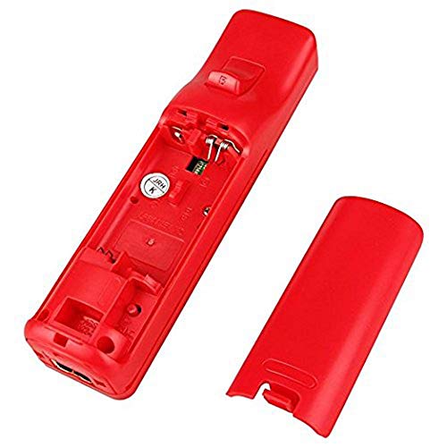 AeeYui Mando a Distancia para Wii/Wii U, Controlador de Juegos para Nintendo Wii, Mando a Distancia con Funda de Silicona y Muñequera(Rojo)