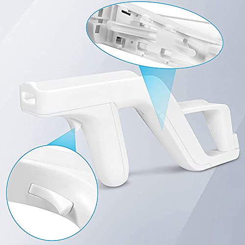 AeeYui Pistola Zapper para Wii,2 Zapper Pistola Gun Attachment Compatible para Mando Control Nintendo Wii Remote Nunchuck Shoot Juegos deportivos,Resident Evil,Call of Duty,Consola Wii Segunda Mano