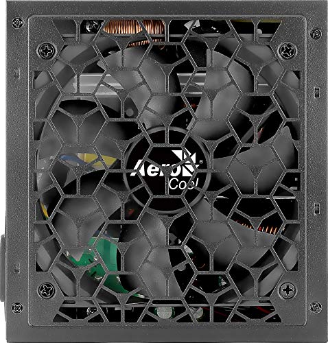 Aerocool Aero White 650W Fuente Alimentación, 80Plus 230V, Silencioso, Negro