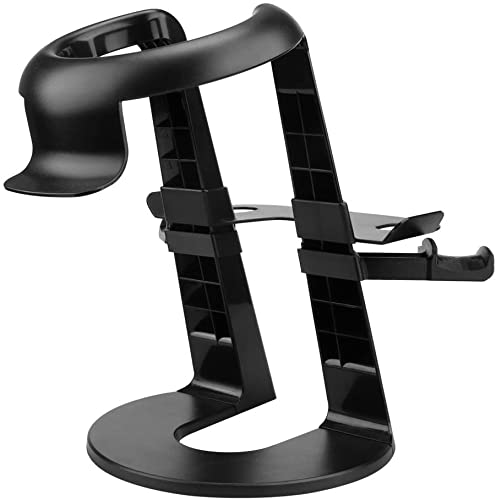 AFAITH Soporte de VR,Stand VR Estación de Montaje de Controlador y Pantalla de Auriculares VR Holder para Auriculares Oculus Go/Oculus Rift S/Oculus Quest/Valve Index/HTC Vive Plus Pro/Oculus Quest 2
