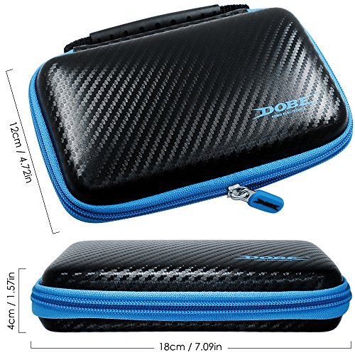 AFUNTA 4 en 1 Kit de Protección para New Nintendo 2DS XL, Funda de Transporte, Funda de Silicona, Stylus y 2 Pet Protectores de Pantalla para Pantalla Superior e Inferior, para 2DS LL y Accesorios