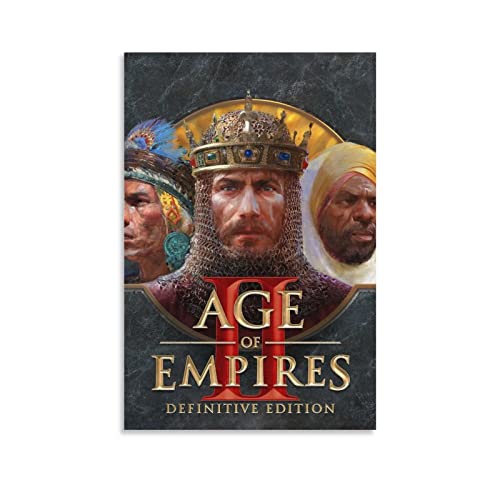 Age Of Empires - Póster de 2 juegos para decoración de dormitorio familiar moderna para dormitorio y sala de estar, 60 x 90 cm