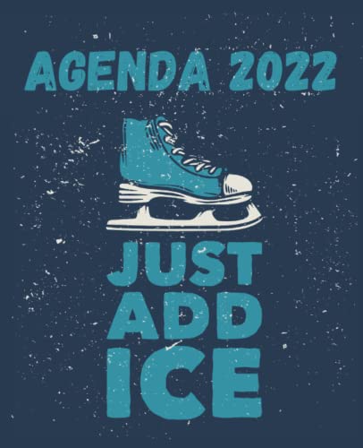 Agenda 2022 Just add ice: Blue sky Daily planner for the new year