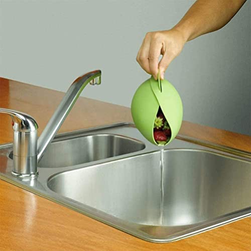 AGKU Silicone Steamed Fish Bowl, All-Purpose Foldable Silicone Cooking Pocket, Reuseable Microwave Vegetable Steamer, Kitchen Cooking Tools